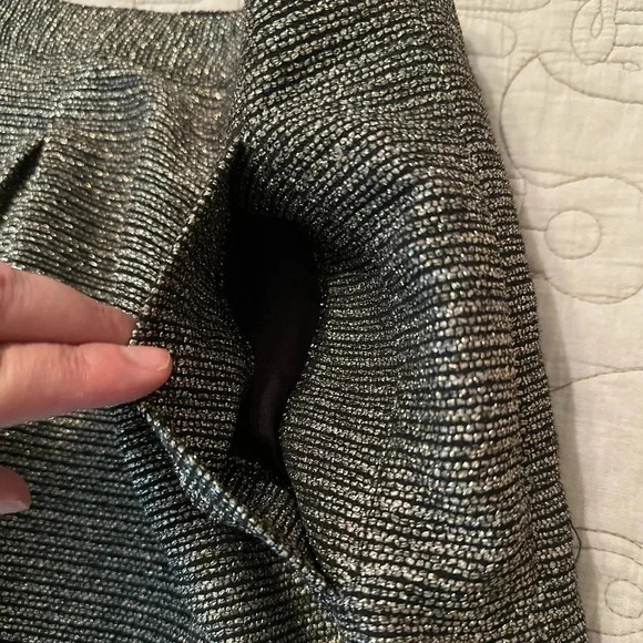 Madewell Broadway and Broome Gold Mini Skirt with Pockets Size 12 - Picture 5 of 9